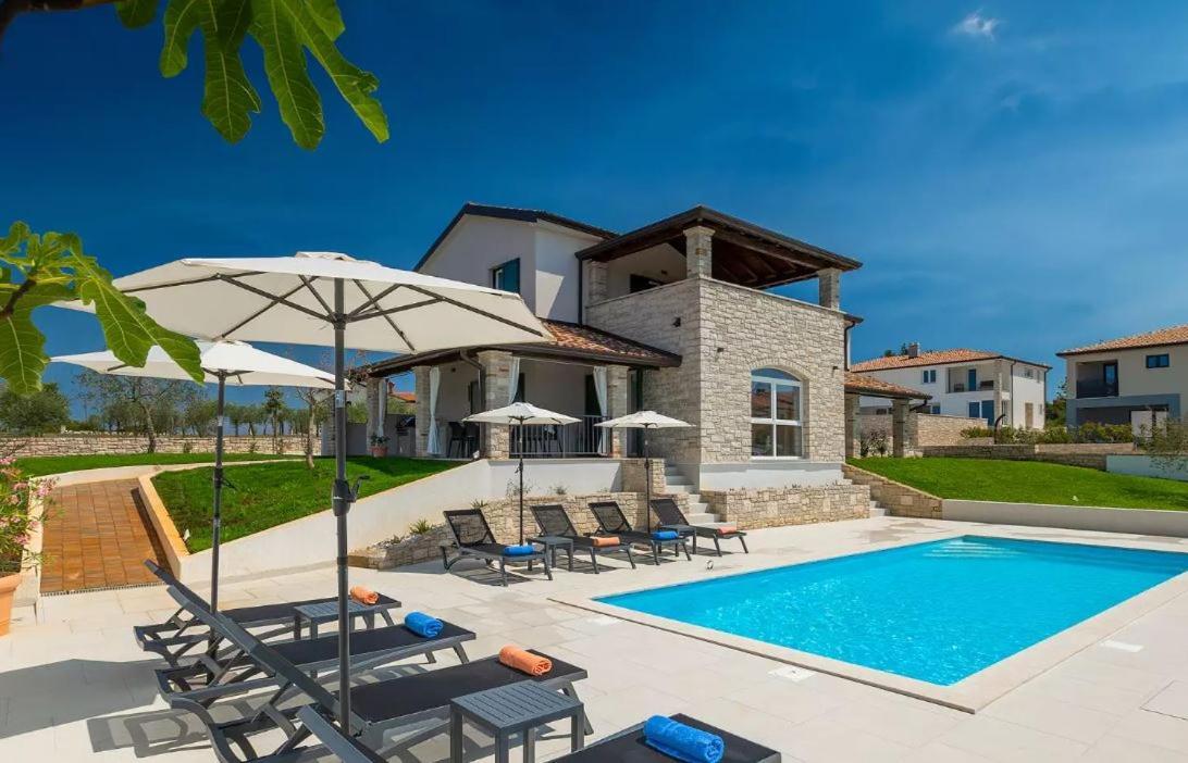 Villa Victoria Istra - Heated Pool Nova Vas  المظهر الخارجي الصورة